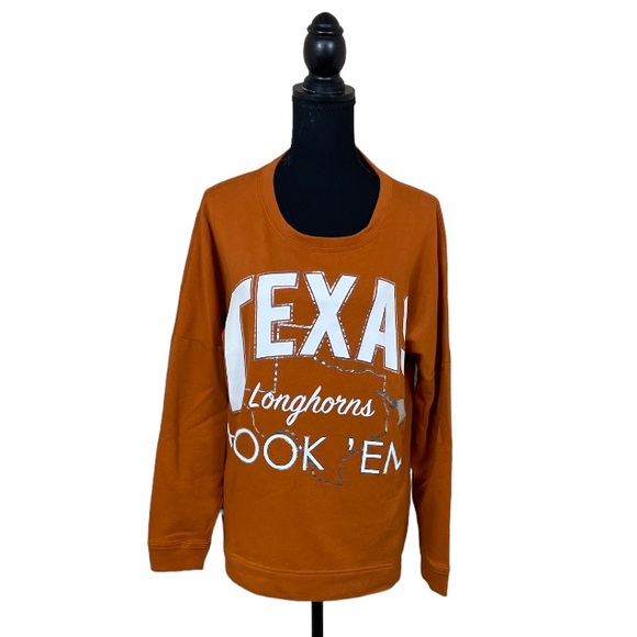 PINK Victoria's Secret Tops - PINK by Victoria’s Secret University of Texas Longhorns Sweatshirt (A)